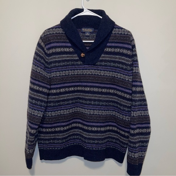 Brooks Brothers Scottish Lamb Wool Men Sweater Size XL - Picture 6 of 6